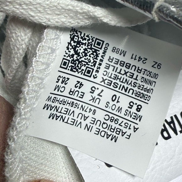 Converse Metallic Silver Star Player Low Top Sneakers - Size 10 - Picture 5 of 8